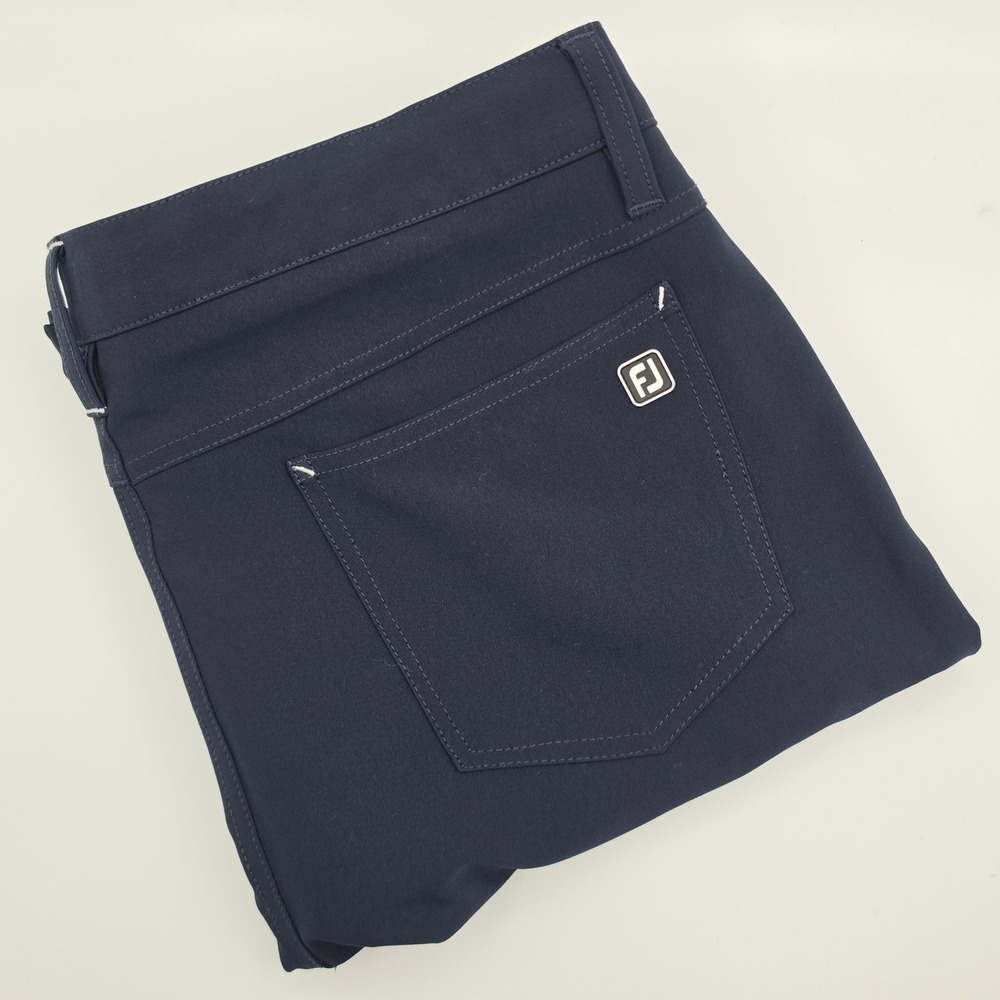 FootJoy Chino Pants Mens 38x32 Navy Blue Athletic Fit Performance Golf Casual